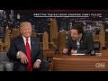 Donald Trump lets Jimmy Fallon mess up his hair