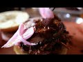 American Food - FULL RACK RIBS + BEEF BRISKET BBQ Hudson Smokehouse NYC