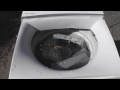 VCR in washing machine - sideways