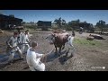 RDR2 - Hunting Animals In The Farm With The Chelonians