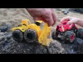 Monster Trucks and Construction Trucks SEA CREATURE Adventure!