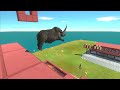 6 Levels of Danger | Escape from Prehistoric Mammals - Animal Revolt Battle Simulator