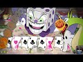 Cuphead + DLC - All Bosses With King Dice (Team Co-op Fights)