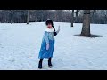 #elsa #letitgo #dance at -10 degrees | #kidsdance #elsafrozen #frozen #canadawinter