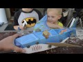 Shark toys HUGE playdough surprise eggs for kids SHARK WEEK with FInding Dory toy surprises