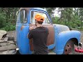 Will It Run? 1948 Chevy 5 Window 1-1/2 Ton Farm Truck Retired In '95