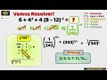 ✅ Questões de Matemática Básica ✅ 6 + 4³ ÷ 4 (8 - 12)⁻² = ❓