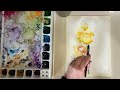 ASMR Wordless Wednesday Yellow Iris Painting🎨🕊️☺️