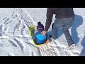 Sledding with Cousin