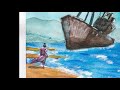 landscape watercolor painting using W&N Cotman