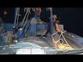 Close-up of Fishermen Catching Nets When It's Stormy It's Scary || Fishing Journey #14