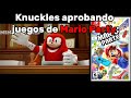 Knuckles aprobando juegos de Mario Party