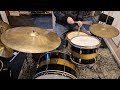 Slingerland early 50's Radio King 24 13 16 Leedy Dreadnaught Snare and 50s Zildjian 26 and 16hats