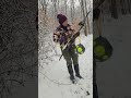 A Snowy Walk with The Recurve 🏹// Traditional Archery // Snow // Bushmen Spartan Longcurve ❄️