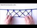 Making a Net - Modified Snake Knot  / Bull Hitch Paracord Net Tutorial – CBYS