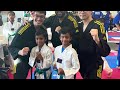 Taekwondo blue stripe belt