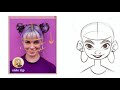 How I DRAW HAIR step by step | Mistakes & tips | Procreate sketch  | 👽