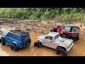 Submerged RC Offroad at Bukit Cinta Track | TRX4, SCX10, RGT Jimny & 86100 v2 | Balikpapan RC 4x4