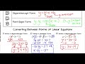 Slope and Forms of Linear Equations | Algebra 2 Lesson