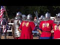 Medieval Knights Team USA v England 16v16 at Scone Palace, Scotland for IMCF 2018 World Championship