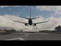 X-Plane 11 |  ZIBO 737 Mod | Landing Practice at LXGB (Rwy 09)