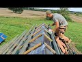 ONE YEAR TIMELAPSE IN 1 HOUR | Everything We Build For Our Log Cabin