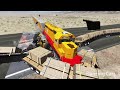 Long Giant Truck Accidents on Railway and Train is Coming #12 | BeamNG Drive
