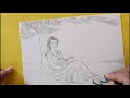 How to Draw a Girl reading under a tree || Pencil Sketch || Art Video