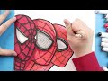 How to Draw SPIDERMAN FACES