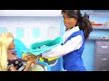 Barbie & Ken Family Travel Routine - Baby First Airplane Ride