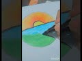 scenery drawing & painting #🖼️Very Eazy #video #