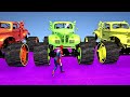 GTA V Mega Ramp On Monster truck, Jets and Boats By Trevor and Friends Stunt Map Racing Challenge