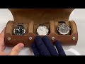 The PERFECT 3-Watch Collection Case Under $100! | REAL Leather | Rothwell Travel Case Review