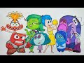 Inside Out 2 Coloring Book /Joy Sadness Anger Fear Disgust Anxiety Envy Embarrassment / NCS