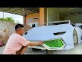 Full 210 Days Homemade Super Car LAMBORGHINI HURACAN from Abandoned Car