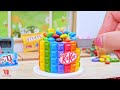 Fancy Rainbow Kitkat Cake🌈1000+ Miniature Rainbow Cake Ideas🍰 Mini Cake Ideas