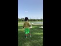 3 yr old feeds ducks