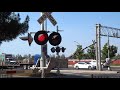 Railroad Crossings With Lots Of Lights Compilation, Several Lights