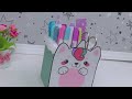 Sanrio Paper Crafts // Desktop Pencil Organizer and Stationery Box with Lid