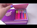DIY school supplies organizer easy // How to make a school pencil case from cardboard