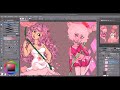 A Rose Colored Diamond (Steven universe speedpaint pink diamond and rose quartz clip studio paint)