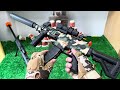 Special police weapon toy set unboxing | M416 rifle| Barrett sniper gun | Glock pistol | Bomb dagger