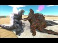 Volcanic War Godzilla Team vs Volcano Itself - Animal Revolt Battle Simulator