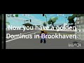 How to get the golden dominus free Roblox Brookhaven