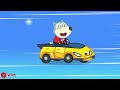 Four Colors Playhouse Challenge 🚗🏁 Let's Play Toy Cars with Wolfoo and Friends | Kids Videos