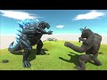 Godzilla Rescue Godzilla Earth's Son Away From Kong Villain - Animal Revolt Battle Simulator