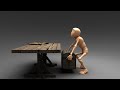3D Animation  - Lifting a heavy box