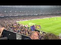 FULL Camp Nou singing “Un Dia De Partit” | FC Barcelona v Bayern Munich 0:3, Champions League 2022