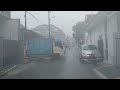 Heavy rain was accompanied by boom lightning & fog in the village | Rain Sounds for sleep instantly