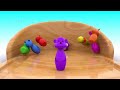 Ice Cream Scoops Soccer Balls to Learn Colors and Numbers for Kids - 3D Toddler Learning Videos